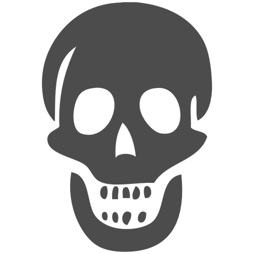 Scary skull vector image