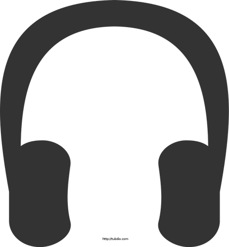 Kuulokkeiden vektorigrafiikkasymboli