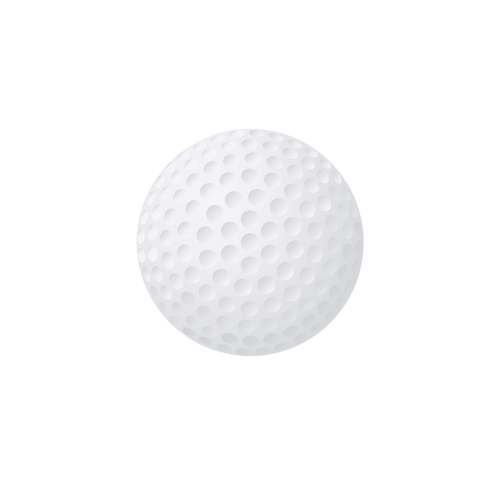 Immagine vettoriale di palla da golf