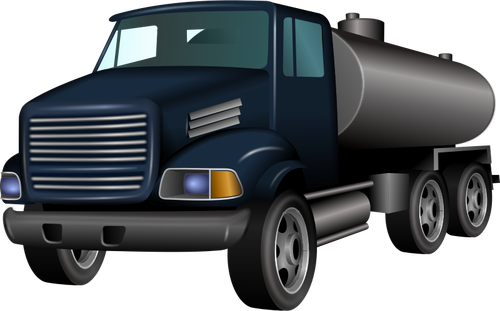 Ilustracja wektorowa ciężarówka cysterny
