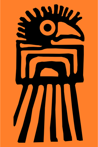 Vektor Klipart domorodé Kolumbie symbolu