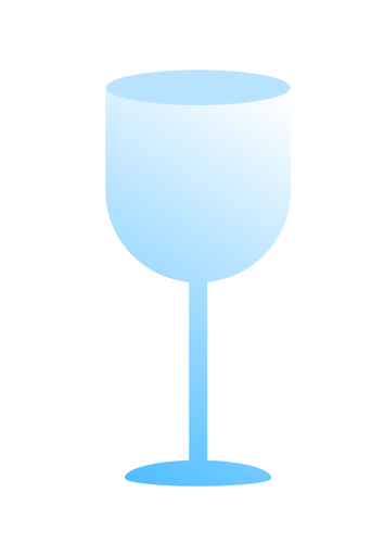 蓝色的葡萄酒杯