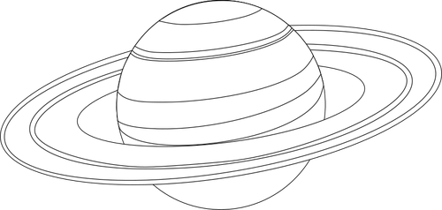 Saturn de colorat