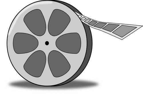 Filmen hjul vektor illustrasjon