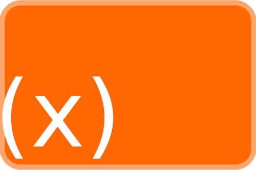 Funcţia de portocaliu pictograma vector imagine