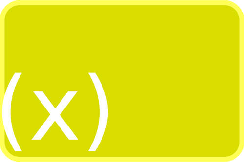 Disegno vettoriale di funzione giallo icona