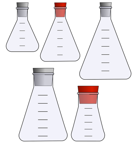Bilimsel deneyler için şişeler