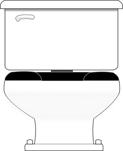 Vektorritning av unisex wc-stolen
