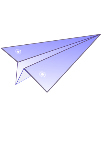 Papir fly vektoren