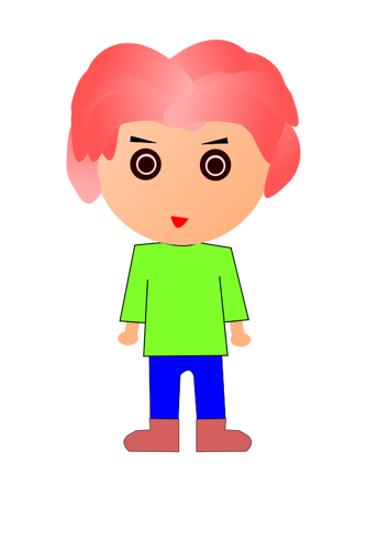 Standing pink-haired dude