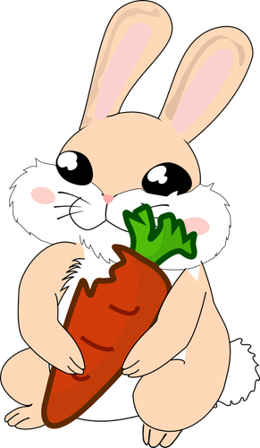 Bunny en wortel