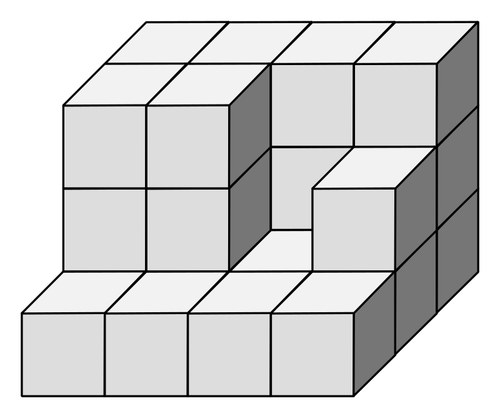 Bygningen terningen vektor image