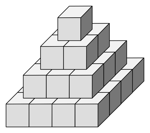 Würfel Pyramide