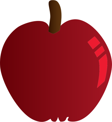深紅色のりんご