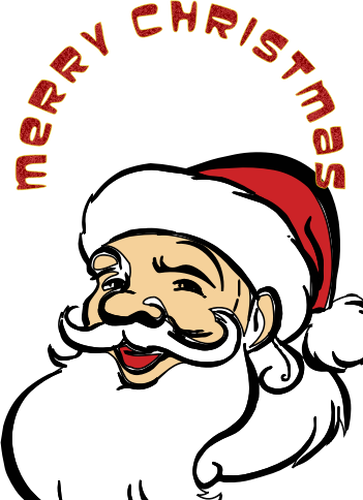 Lachende Santa vector afbeelding