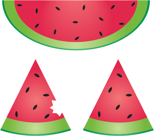 Watermeloen stukken
