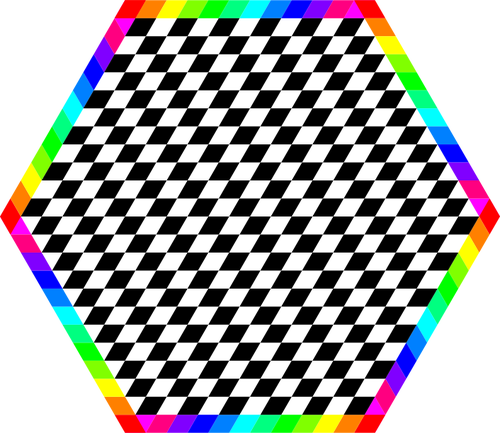 Hexagon colorate