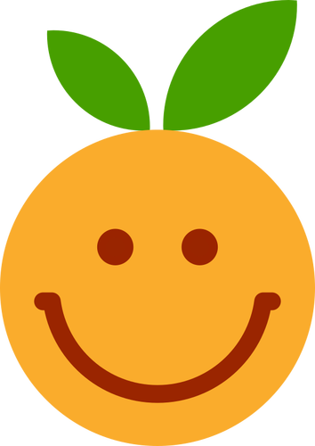 Tyytyväinen oranssi