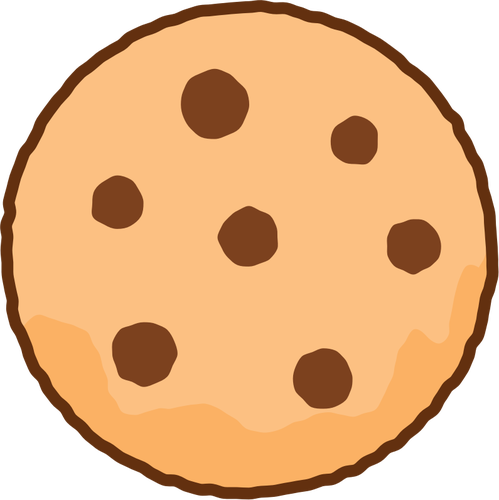 Enkel illustrasjon av en cookie