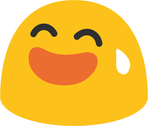 Gele lachende emoji
