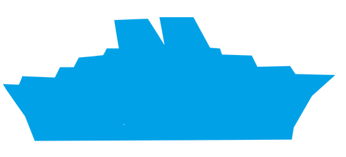 Ocean liner silhouette