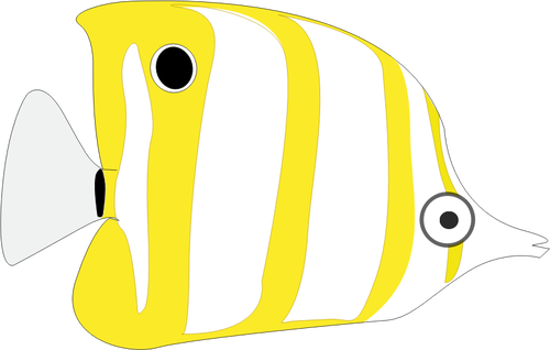 Желтая тропическая рыба