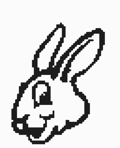 Coniglietto in pixel