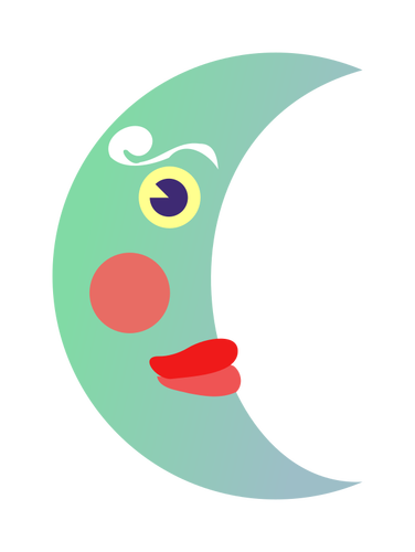 Cartoon moon