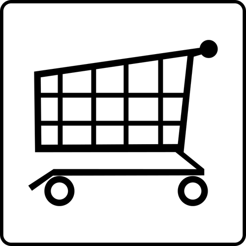 Supermarkt teken vector afbeelding