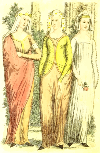 14e-eeuwse meisjes