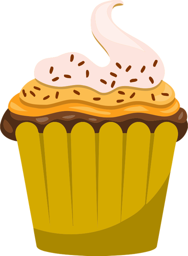Vaniljsås cupcake
