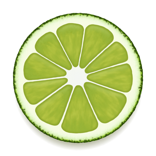 Grön frukt skiva