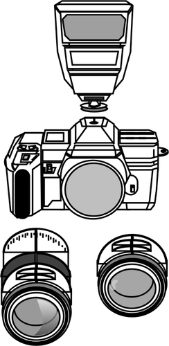 Camera with lenses
