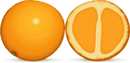 Оранжевый и половина