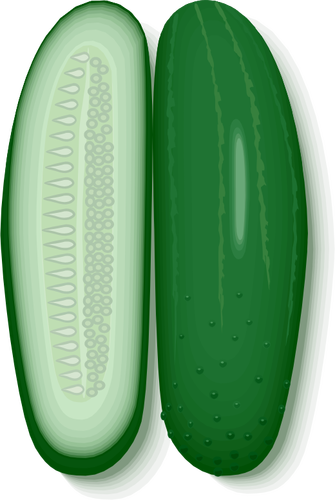Gesneden komkommers