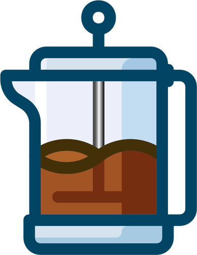 Kaffebryggare vektorbild