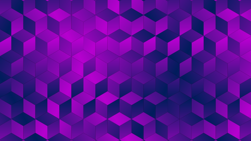 Cubes in violet color