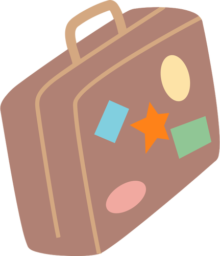 Resväska med stämplar