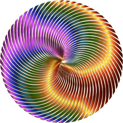 圆圈中的色漩涡