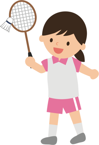 Badminton jente