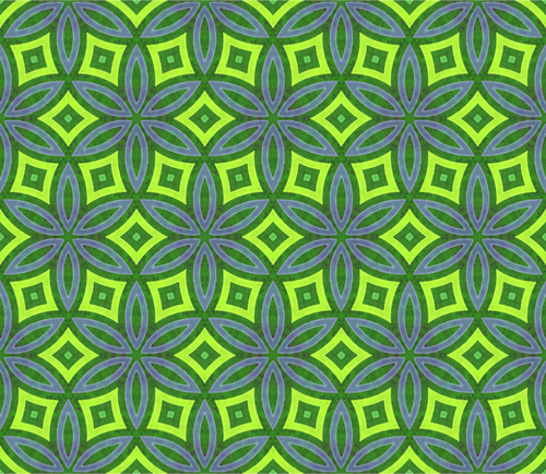 Vert et bleu motif géométrique