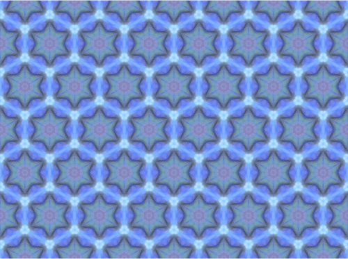 Gambar vektor pola bunga-bunga biru