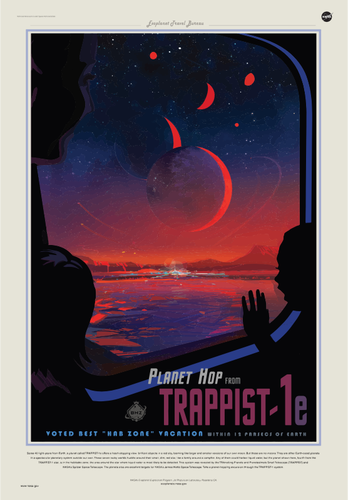 Cartaz da NASA trapista