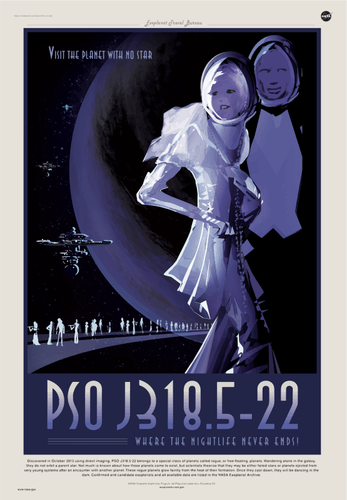 Rogue Планета НАСА плакат