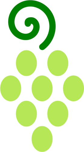 Pictograma verde de struguri
