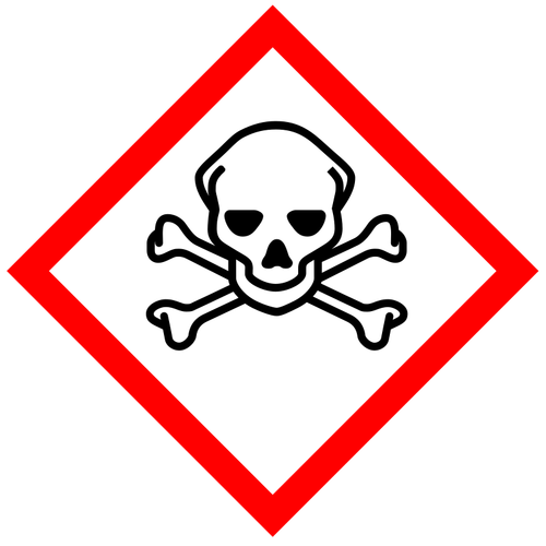Pictogram GHS para sustancias tóxicas
