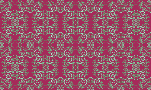 Flourish pattern on red background