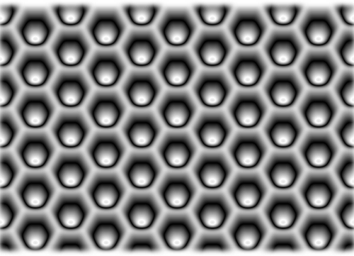 Hexagonal pattern vector silhouette