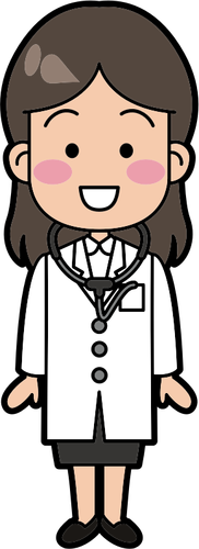 Ärztin-Vektor-illustration