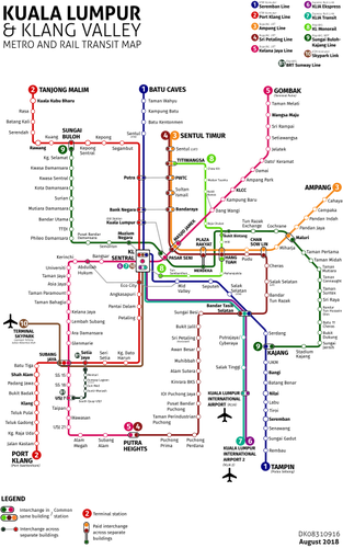 쿠알라룸푸르 지하철 철도 교통